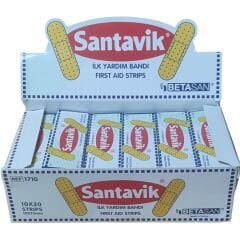 Santavik İlk Yardım Bandı 10'lu - 1 Adet