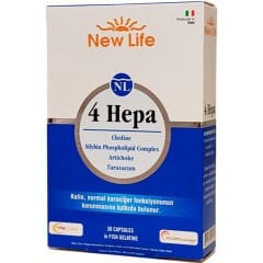 New Life 4 Hepa Takviye Edici Gıda 30 Kapsül