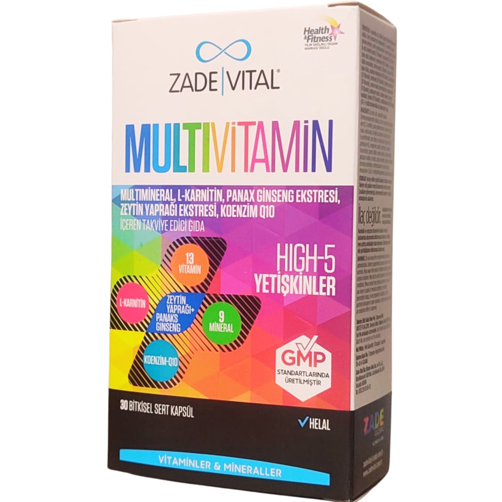 Zade Vital Multivitamin 30 Kapsül