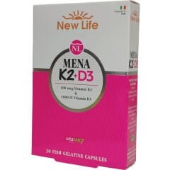 New Life Mena K2+D3 Takviye Edici Gıda 30 Kapsül