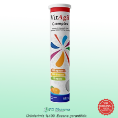 Vitagil C-omplex Vitamin C 1000 mg + Vitamin D 1000 IU + Çinko 15 mg 20 Efervesan Tablet