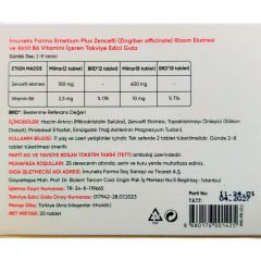 İmuneks Farma Emetium Plus 20 Tablet