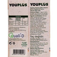 Youplus Vitamin D3K2 Damla 20 ml