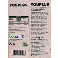 Youplus Vitamin D3 K2 20 ml Oral Damla