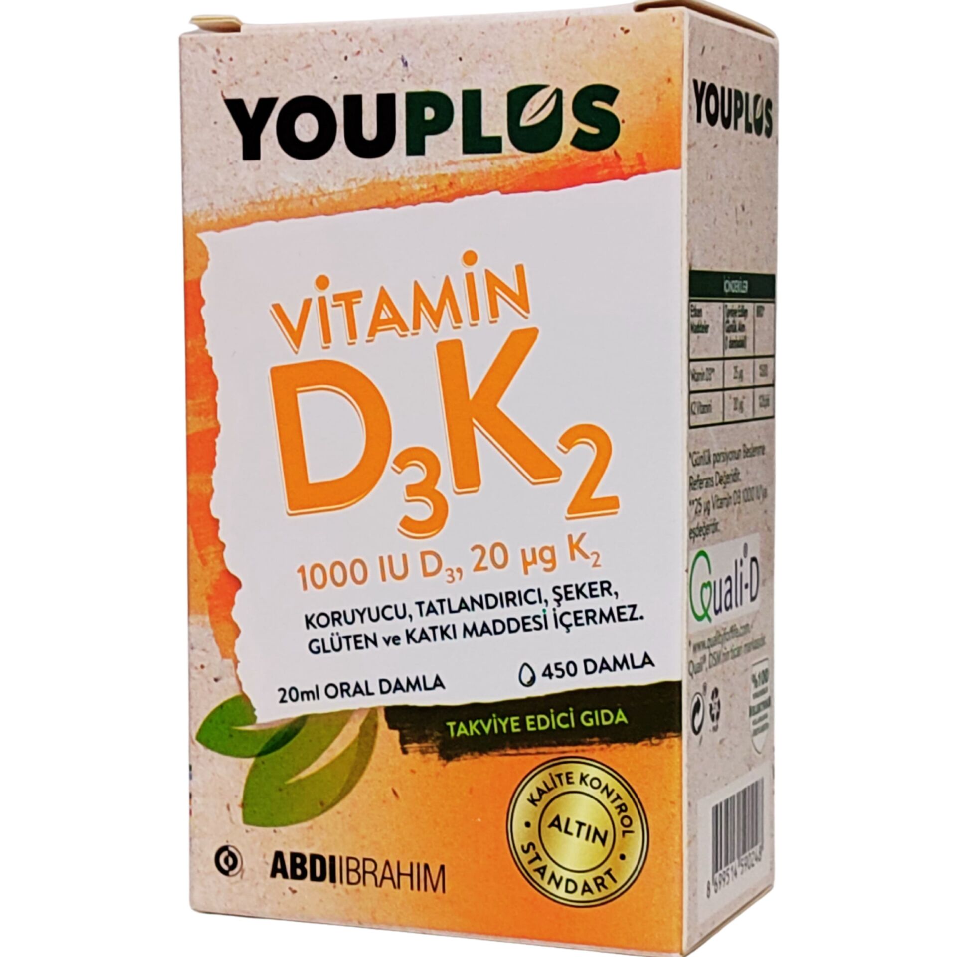 Youplus Vitamin D3 K2 20 ml Oral Damla