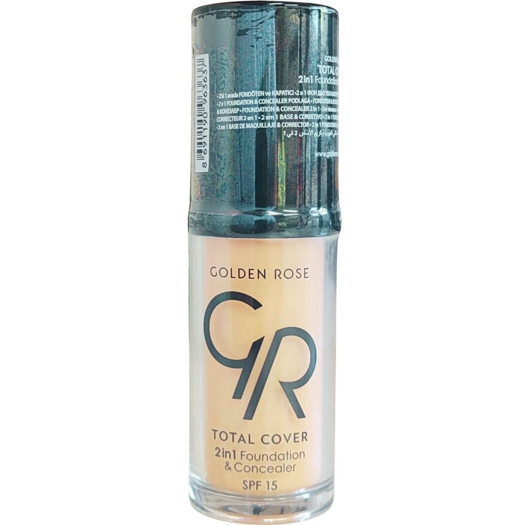 Golden Rose Total Cover 2 in 1 Fondöten Concealer No: 03