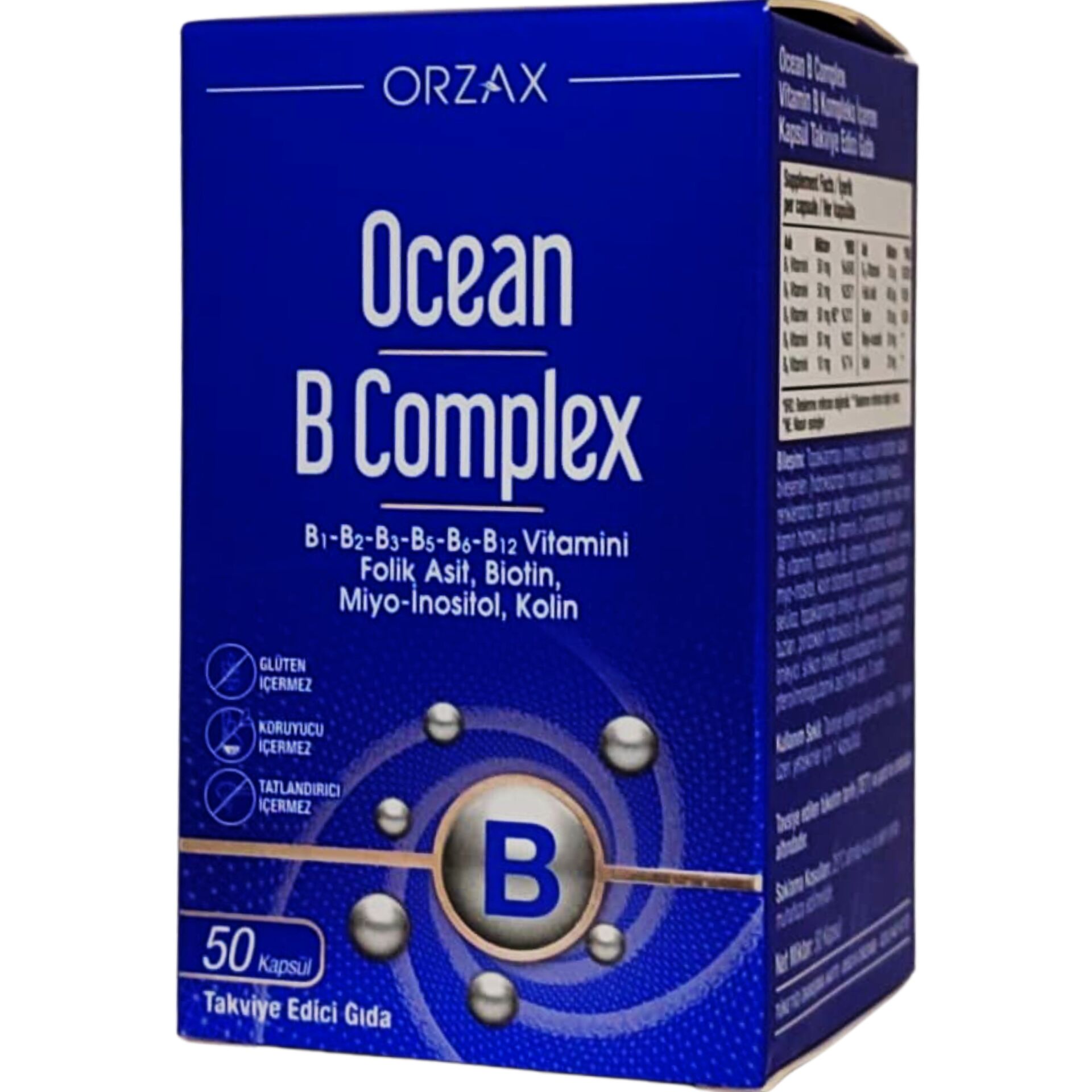 Orzax Ocean B Complex 50 Kapsül