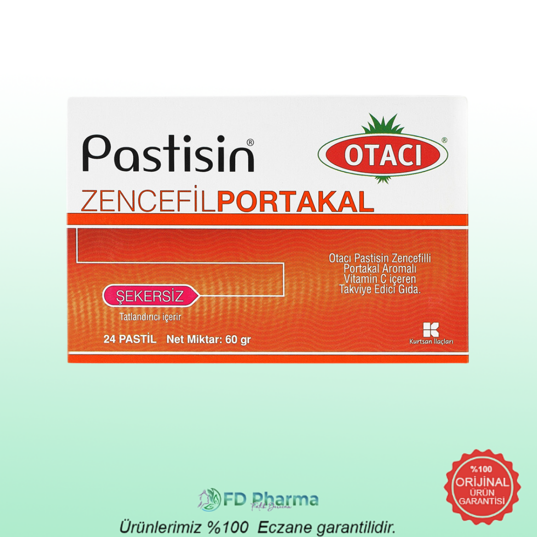 Otacı Pastisin Zencefil Portakal Bitkisel Pastil 24 Adet