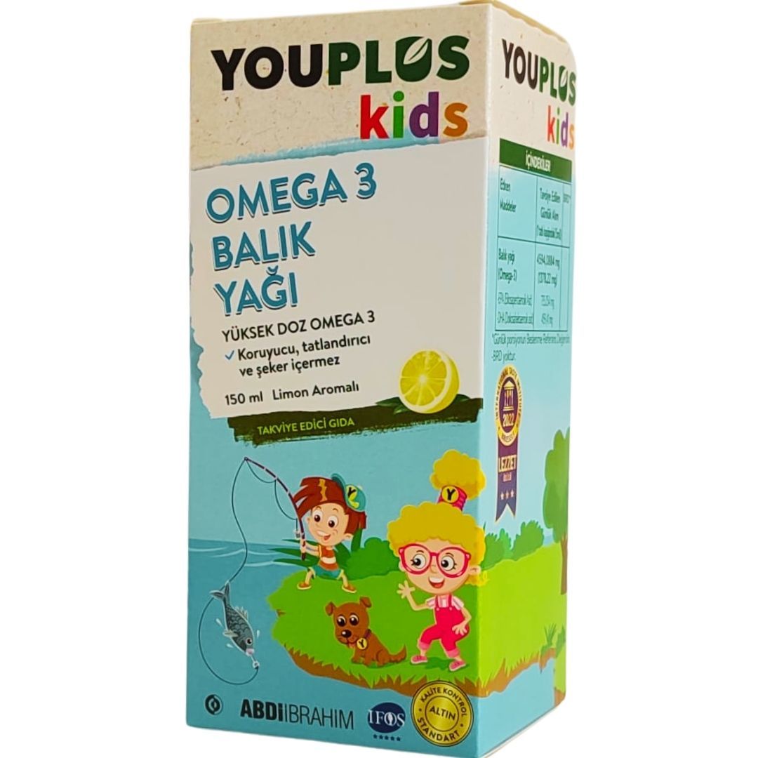 Youplus Kids Omega-3 150 ml Takviye Edici Gıda