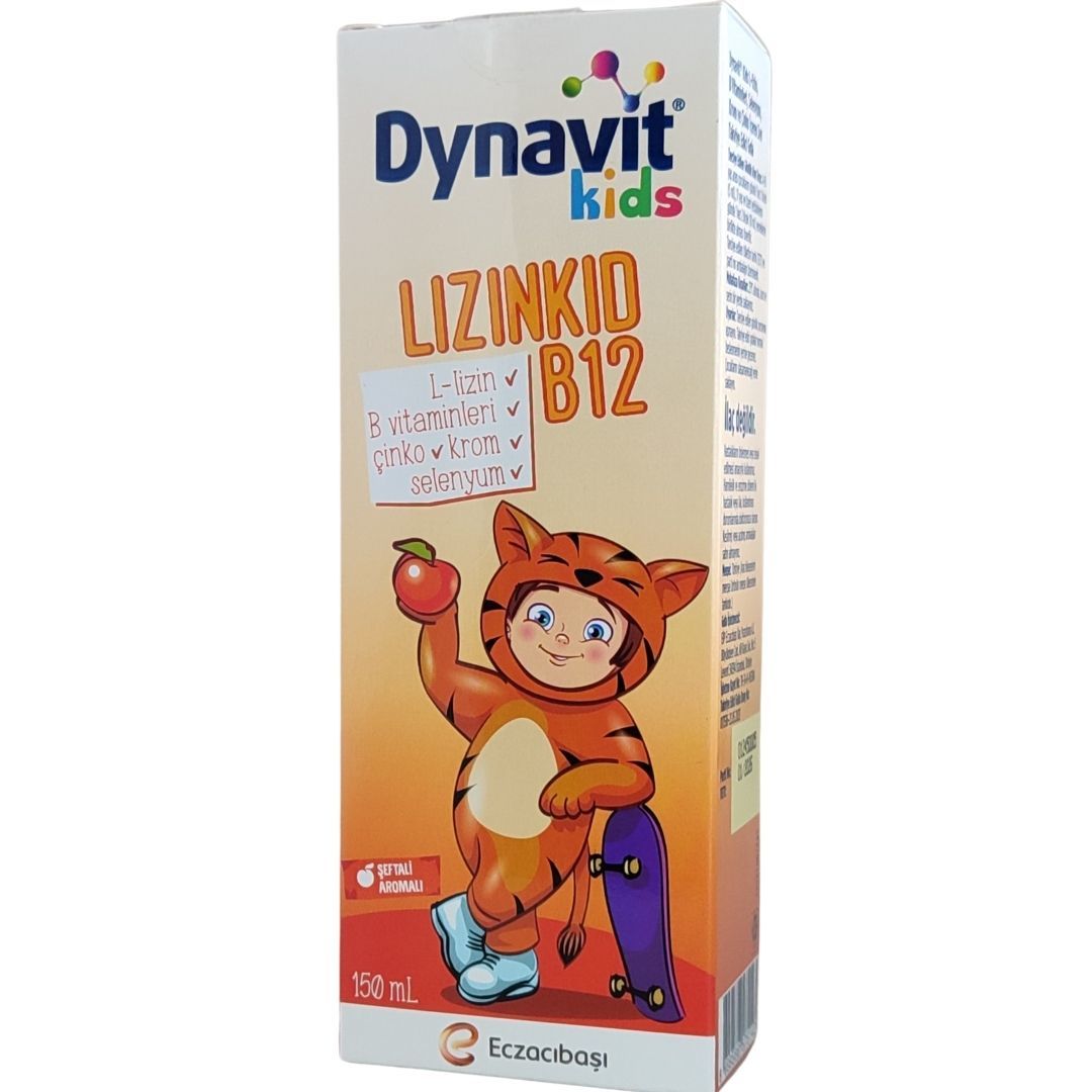 Dynavit Kids L-lizin, B Vitaminleri, Seleyum, Krom ve Çinko İçeren Takviye Edici Gıda 150 ml