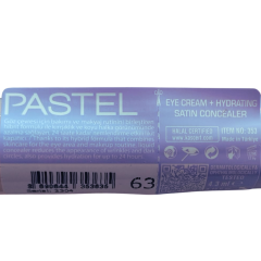 Pastel Eye Cream+Hydrating Satin Concealer 63