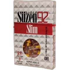 Süzen 92 Slim Filtreli Ağızlık 27'li Slim Filtre + 3 Süper Slim Aparatlı