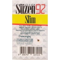 Süzen 92 Slim Filtreli Ağızlık 27'li Slim Filtre + 6 Süper Slim Aparatı