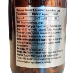 Venatura Vitamin A Palmitat 60 Yumuşak Kapsül
