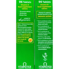 Vitabiotics Ultra Vitamin D D3 1000IU 96 Tablet
