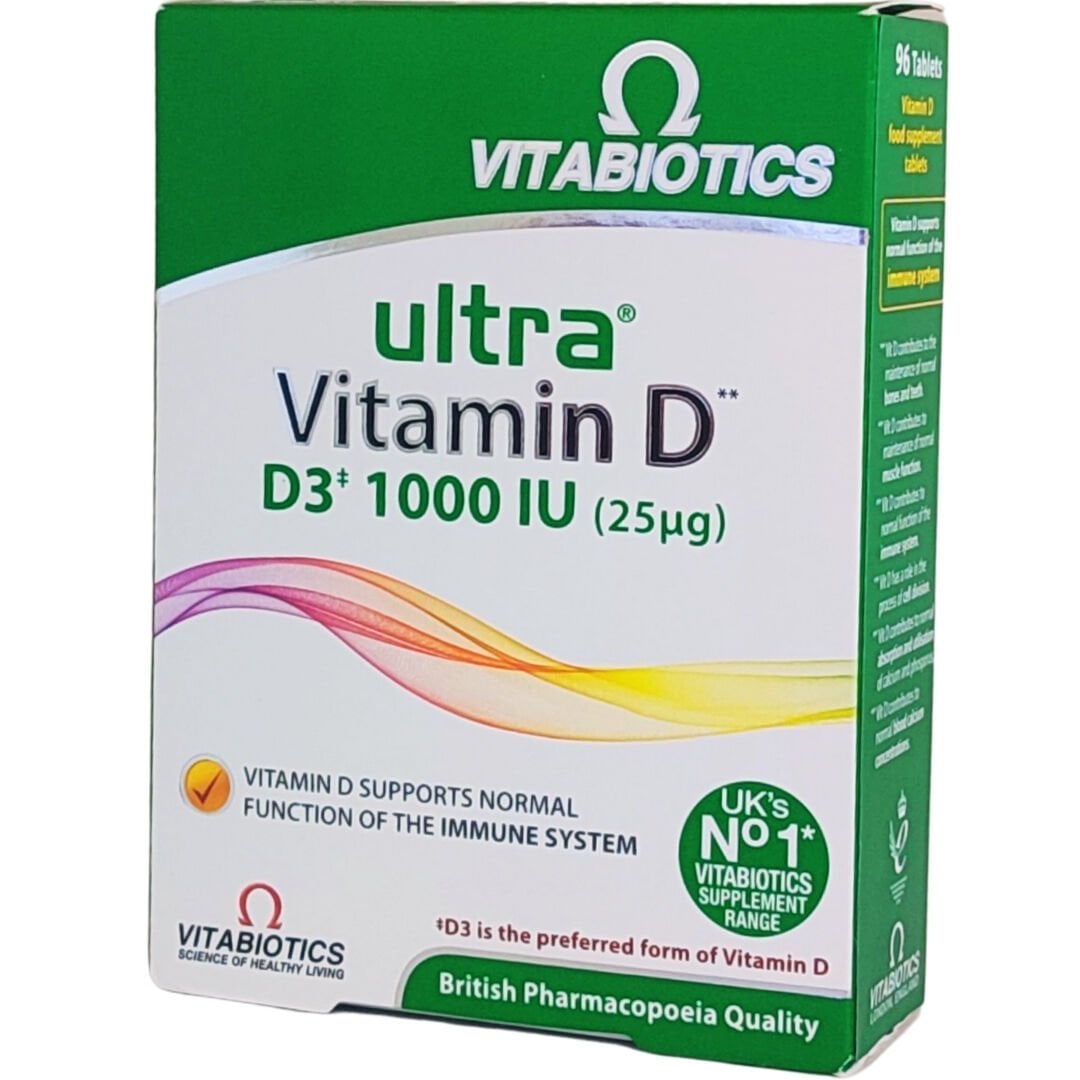Vitabiotics Ultra Vitamin D3 1000 IU 25 µg 96 Tablet
