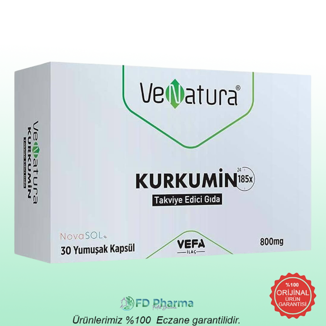 Venatura Kurkumin Novasol 800 mg 30 Yumuşak Kapsül