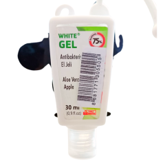 Dezenfektan White Gel Çanta Askılı 30 ml Tekrar Doldurulabilir