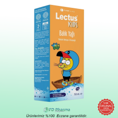 Lectus Kids Kral Şakir Portakal Aromalı Balık Yağı 150 ml