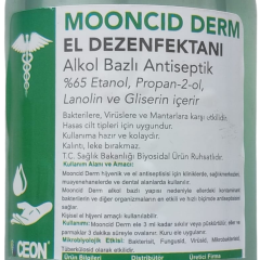 Mooncid Derm Alkol Bazlı El Dezenfektanı 100 ml (Biyosidal Ruhsatlı)