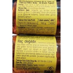 Solgar Methylcobalamin 1000 mcg 30 Tablet