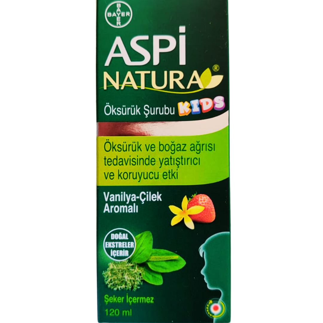 AspiNatura Kids 120ml Takviye Edici Gıda Vanilya-Çilek