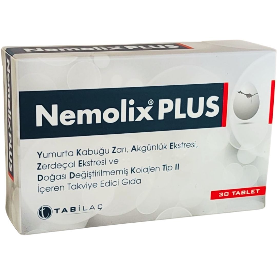 Nemolix Plus Yumurta Kabuğu Zarı 30 Tablet