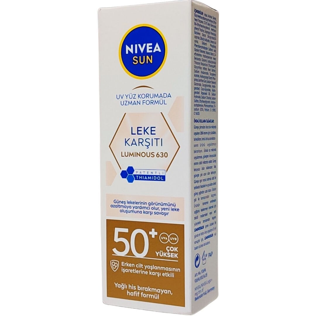 Nivea Sun Luminous630 Anti Spot Leke Karşıtı Spf 50 Güneş Kremi 40 ml