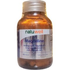 Natuwell Magneline Magnezyum Bisglisinat Magnezyum Sitrat P5p Vitamin B6 - 60 Kapsül