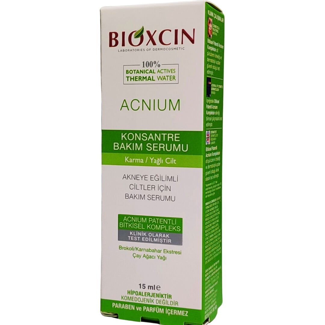 Bioxcin Acnium Karma ve Yağlı Ciltler İçin Konsantre Bakım Serumu 15 ml