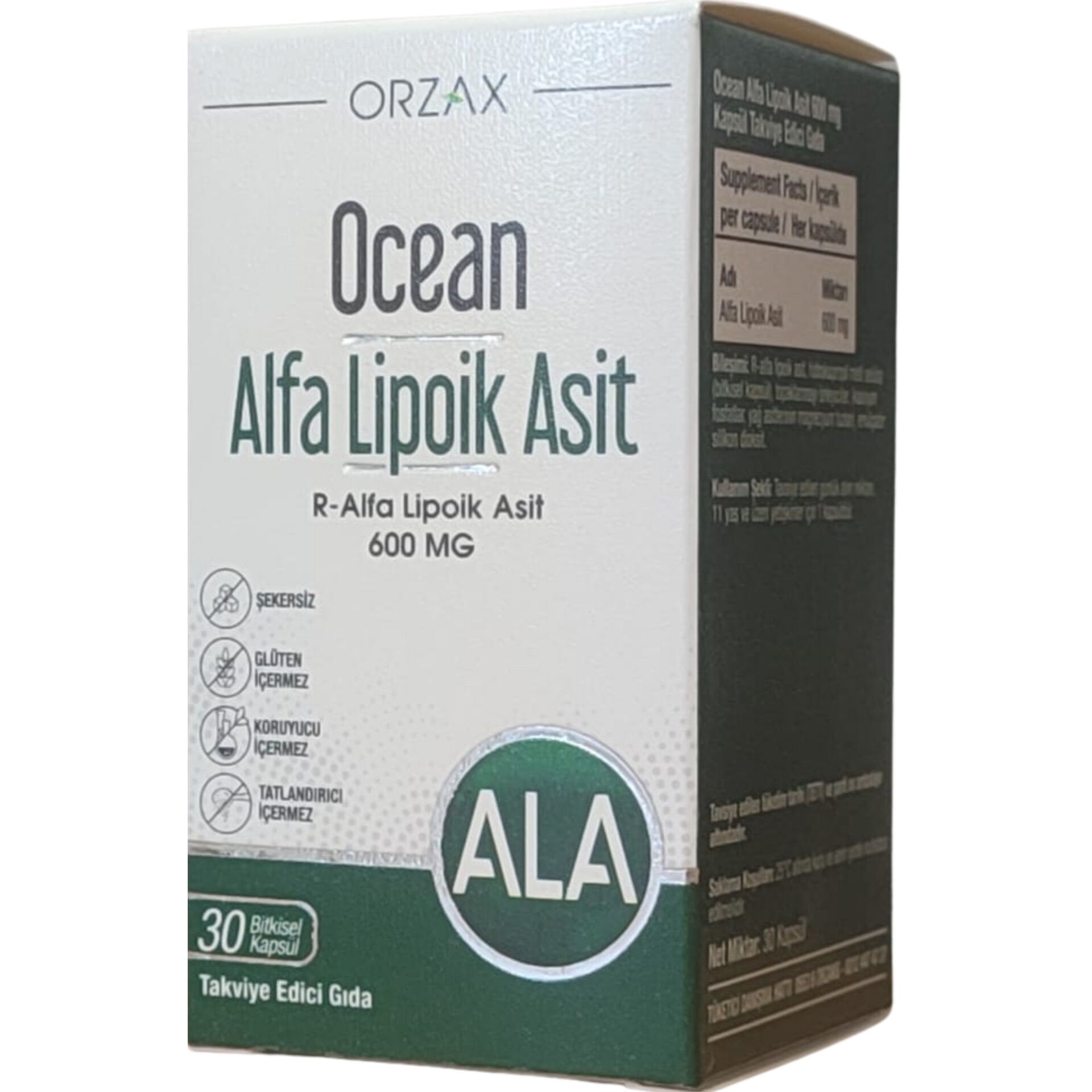 Ocean Alfa Lipoik Asit 600 mg 30 Kapsül