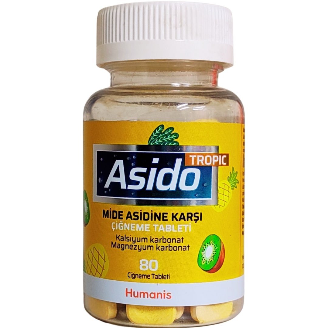 Asido Tropic 80 Çiğneme Tableti