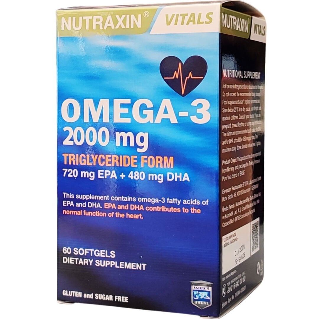 Nutraxin Omega-3 2000 mg 60 Kapsül
