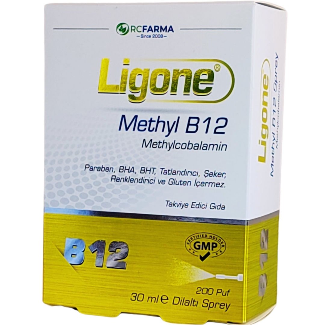 Ligone Methyl B12 Dil Altı Sprey 30ml/200 Puf