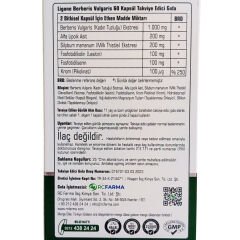 Ligone Berberin Berberis Vulgaris 60 Kapsül