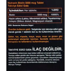 Nutraxin Biotin 5000 mg 30 Tablet