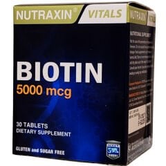 Nutraxin Biotin 5000 mg 30 Tablet