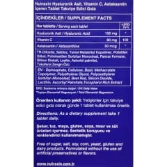 Nutraxin Beauty Hyaluronik Acid 30 Tablet