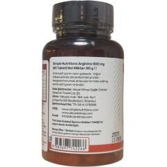 Simple Nutritions Arginine 500 mg 90 Tablet