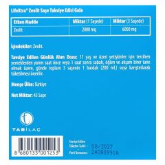 Lifextra Zeolit 2000 mg 45 Saşe