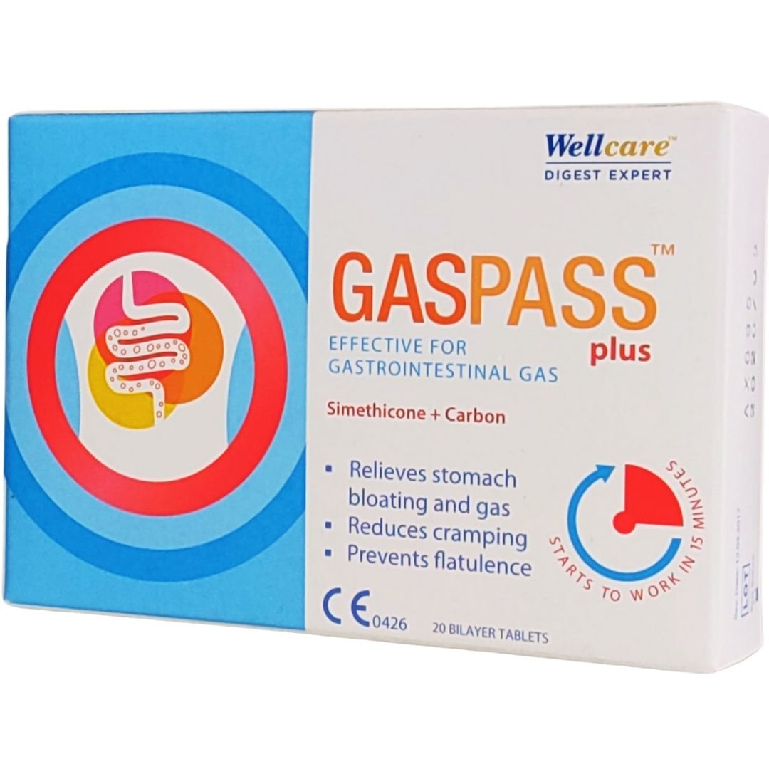 Wellcare Gaspass Plus 20 Tablet