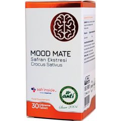 Mood Mate Safran Ekstresi İçeren Takviye Edici Gıda 30 mg 30 Çiğneme Tableti