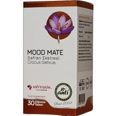 Mood Mate Safran Ekstresi İçeren Takviye Edici Gıda 30 mg 30 Çiğneme Tableti