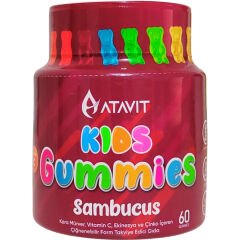 Atavit Kids Gummies Sambucus 60 Çiğnenebilir Form