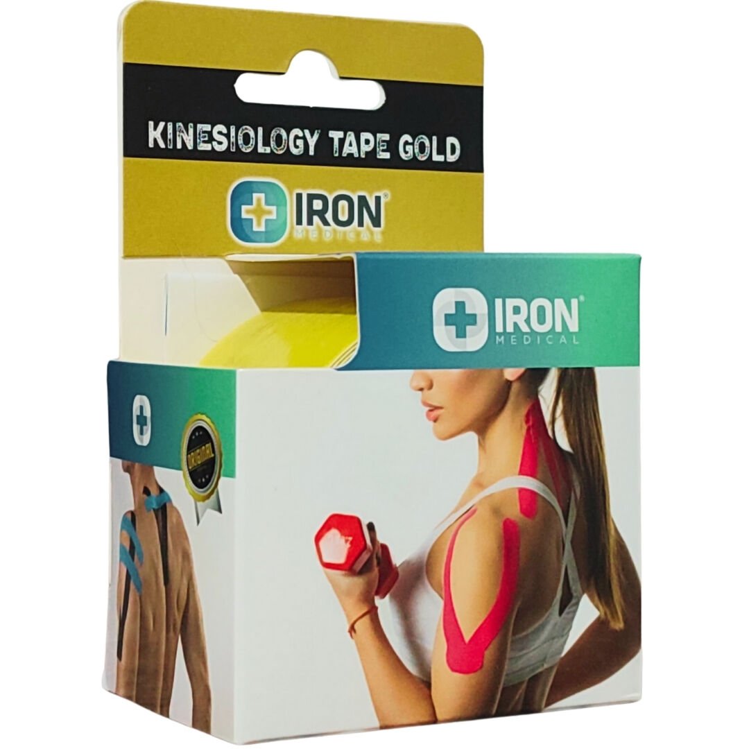 Iron Kinesiology Tape Gold Bandaj Sarı 5 cm x 5 metre