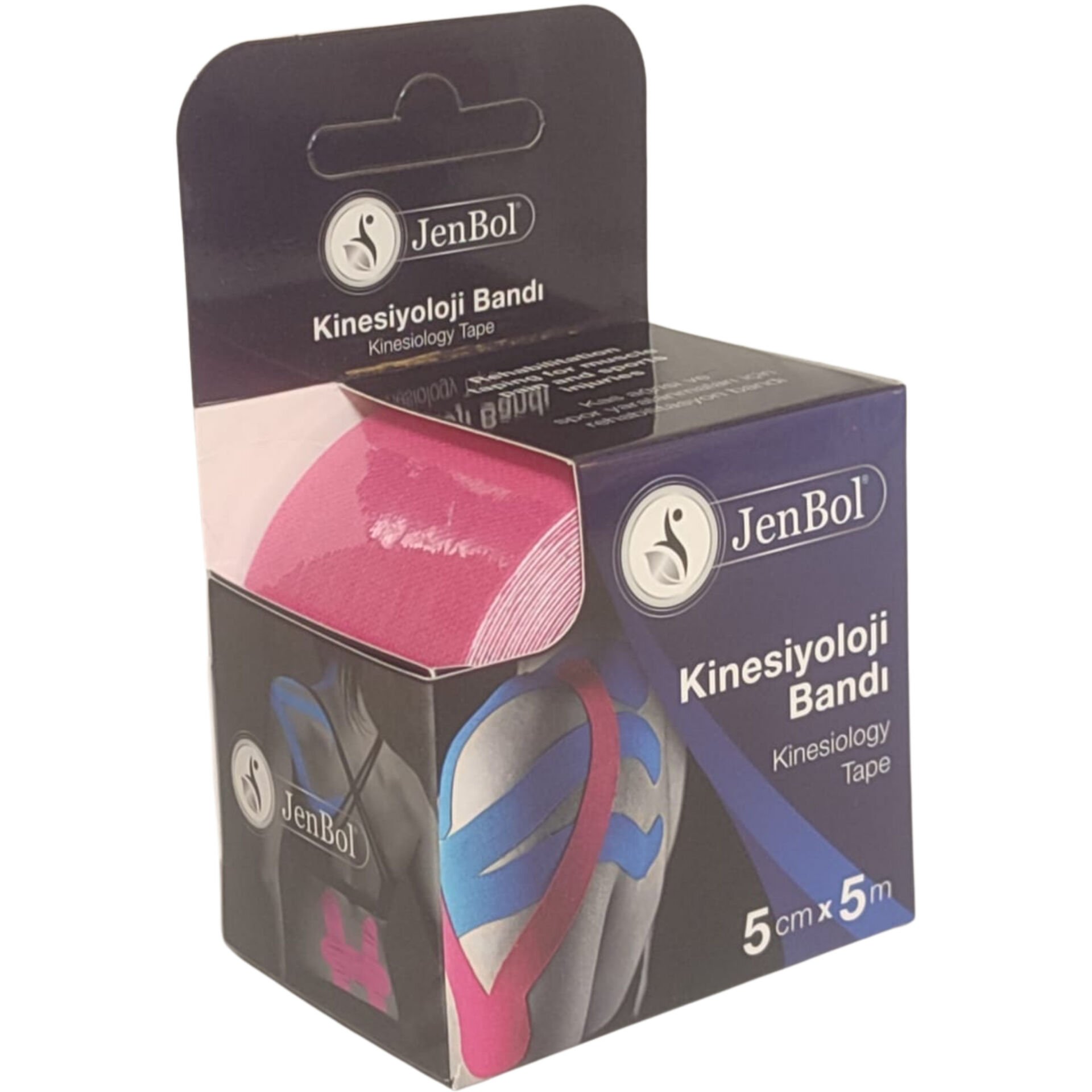 Jenbol Kinesiyoloji Bandı Pembe 5cm x 5 metre