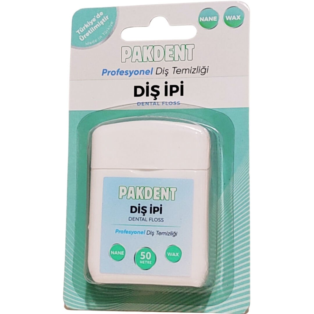 Pakdent Naneli Profesyonel Arayüz Diş İpi 50 m