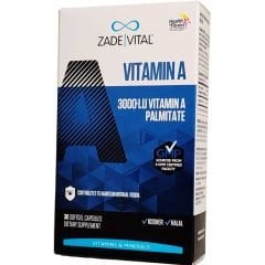 Zade Vital A Vitamini  900mcg  3000 I.U 30 Yumuşak Kapsül