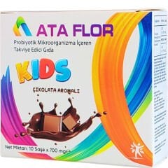 Ata Flor Kids Çikolata Aromalı Probiyotik 10 Şase