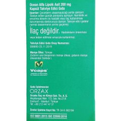 Ocean Alfa Lipoik Asit 200 mg 30 Kapsül